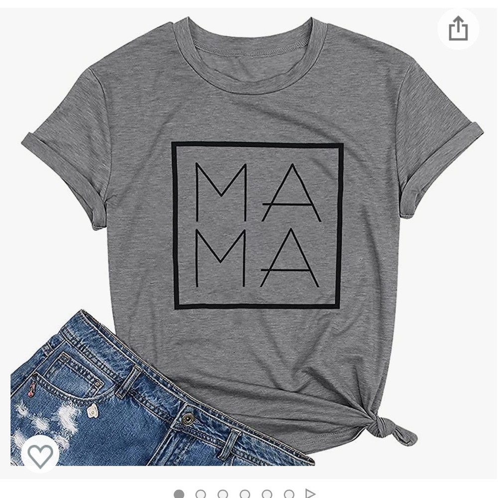 Mama Shirts for Women Tie Dye Mama Letter Printed T Shirt Casual Tee Tops